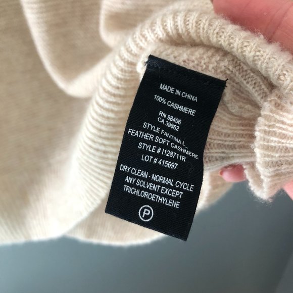 100% Cashmere Theory Fantina Feather Soft Cashmere Sweater M - Picture 6 of 9